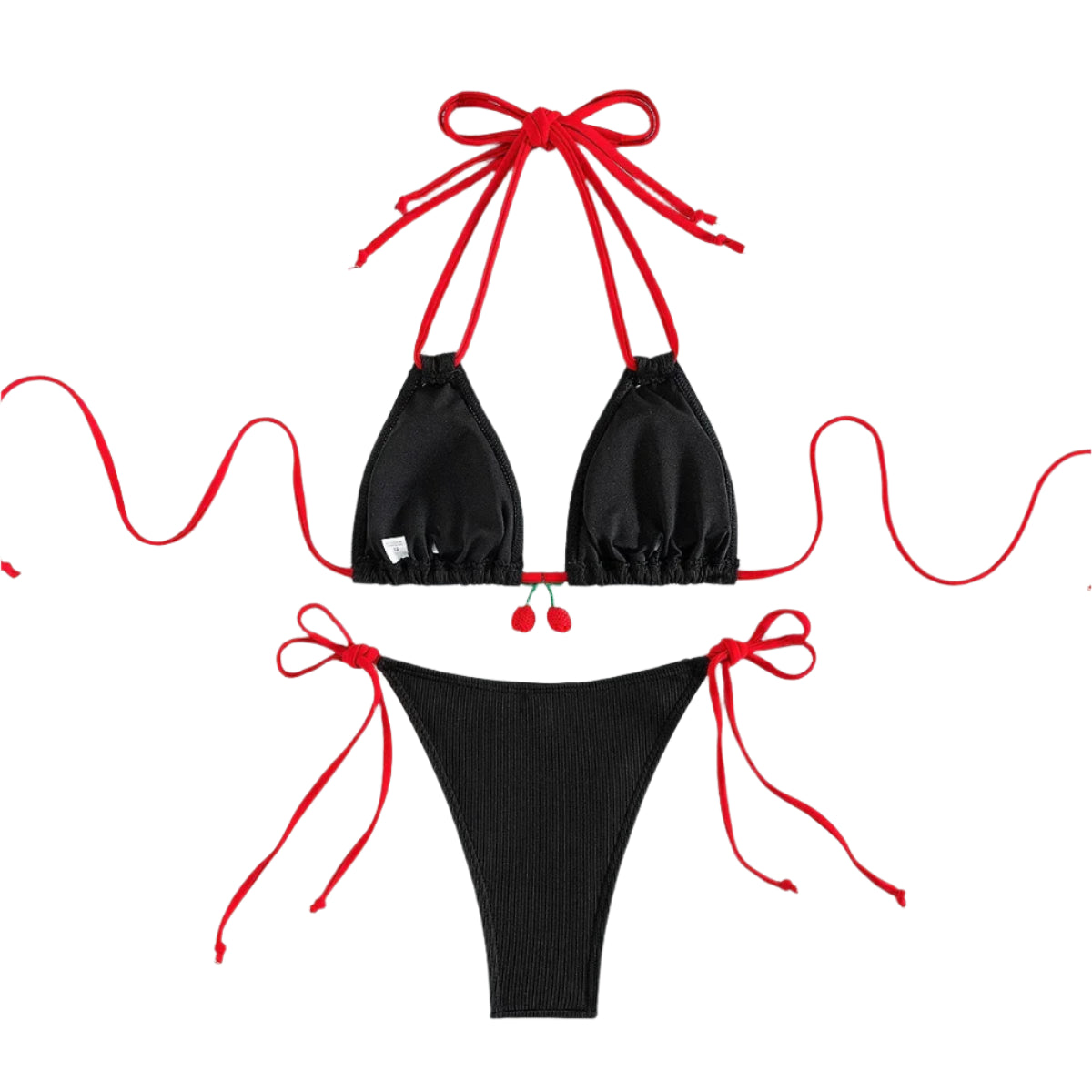 Cherry String Bikini Set - Multiple Colours