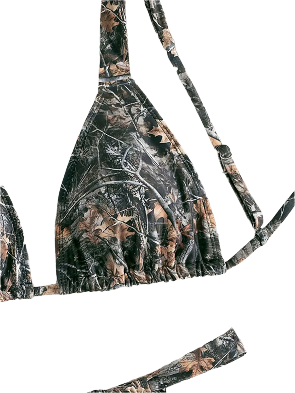 Camo Print High Cut Bikini Set