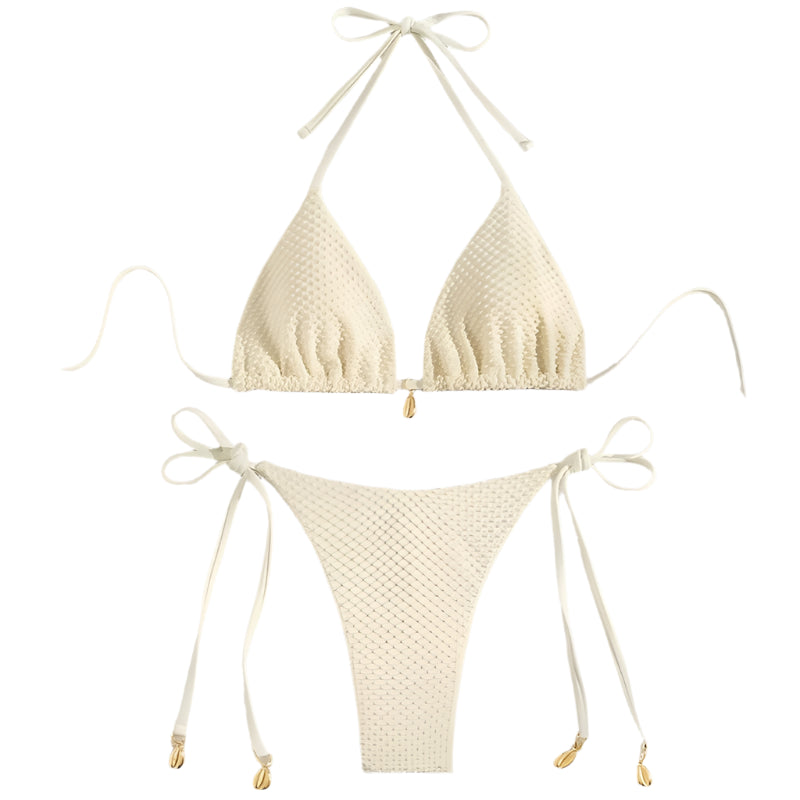 Charm String Halter Bikini Set