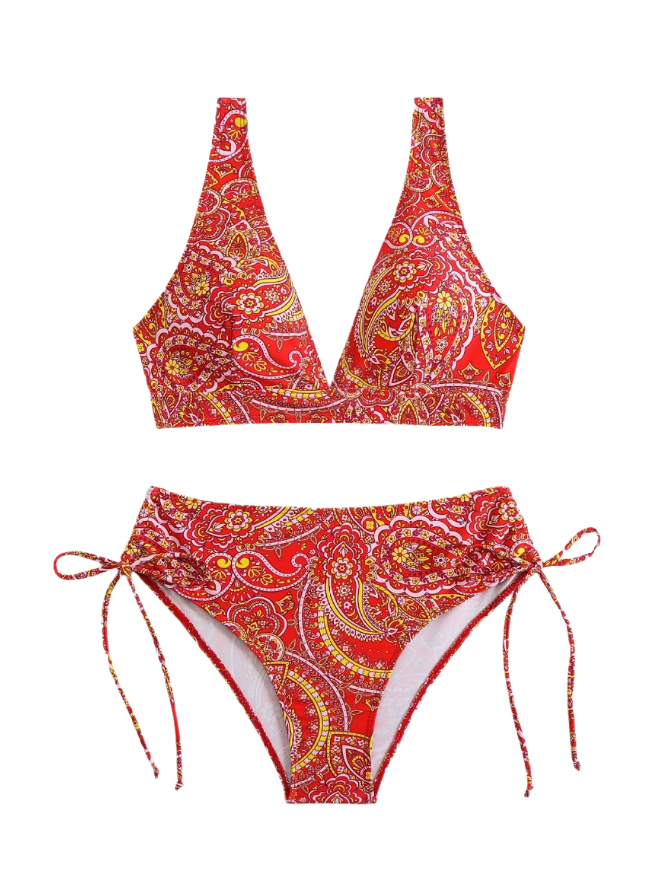 Bandana Drawstring Bikini Set - Multiple Colours