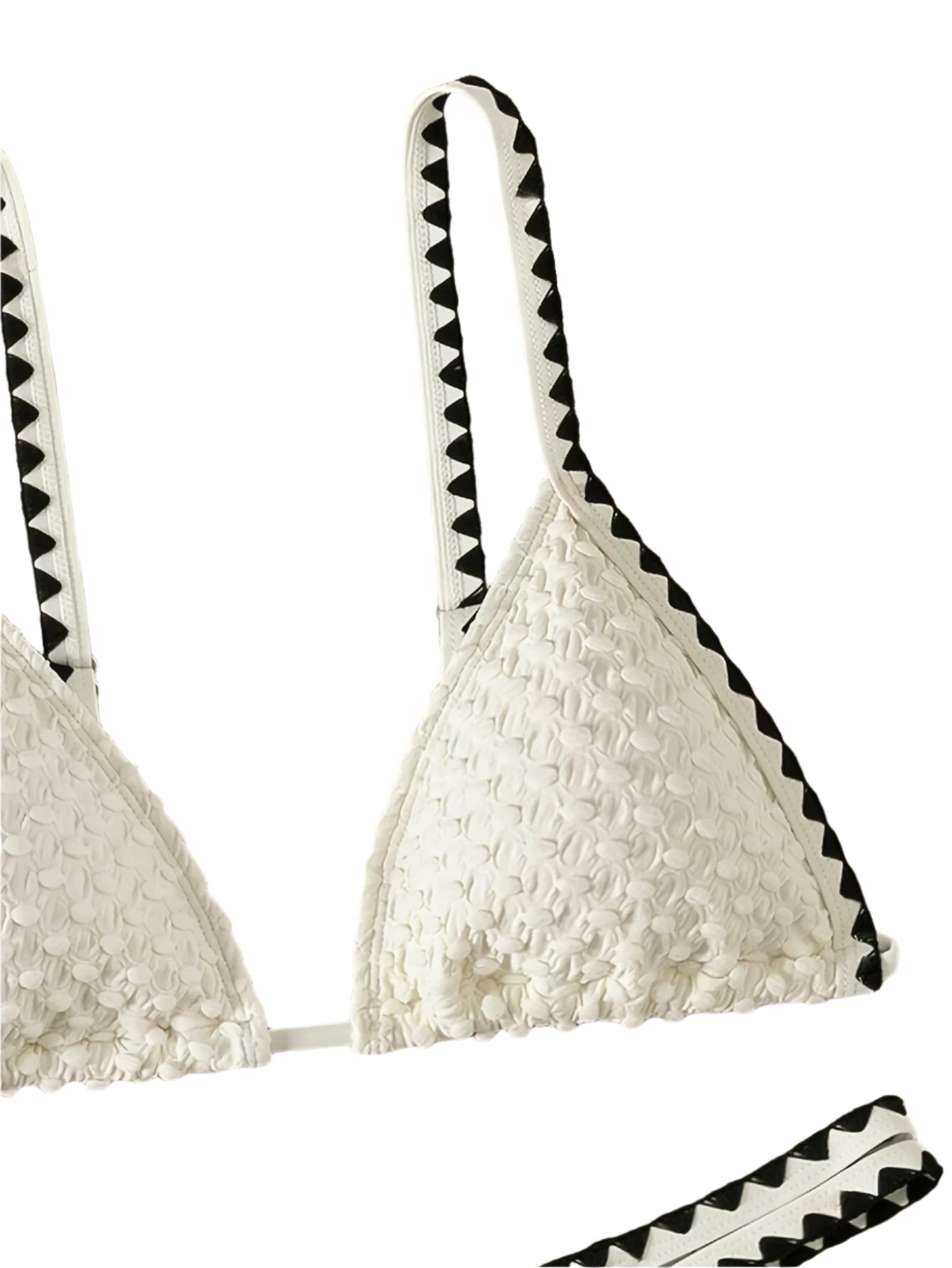 Bubble Knit Triangle Bikini Set - Multiple Colours