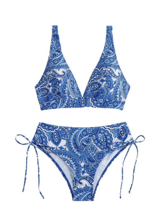 Bandana Drawstring Bikini Set - Multiple Colours