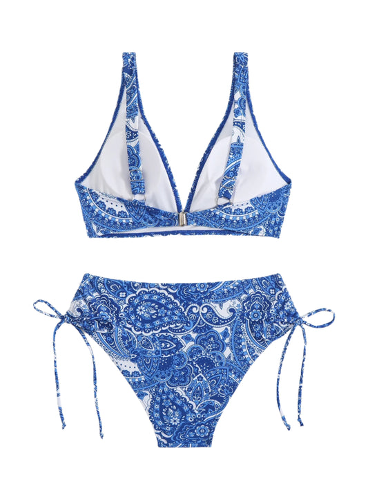 Bandana Drawstring Bikini Set - Multiple Colours